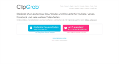 Desktop Screenshot of clipgrab.de