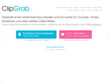 Tablet Screenshot of clipgrab.de